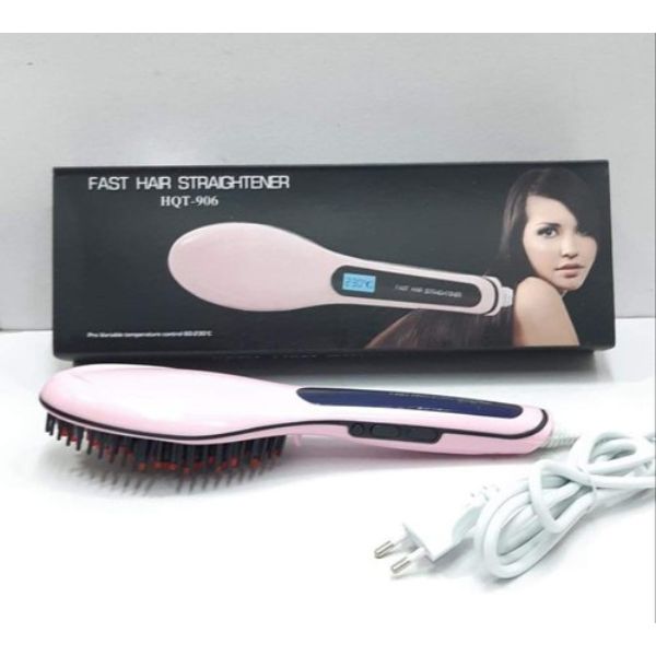 Purple Simply Fast Hair Straightener HQT-906 Hair Styling Straight Brush"