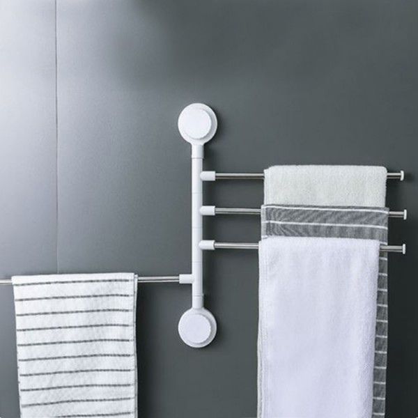 Seamless suction cup towel rack"