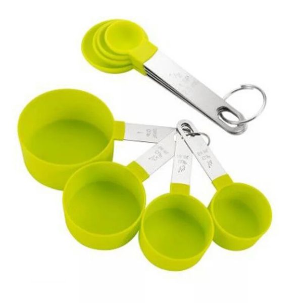 Stackable measaring cup and spoon 8 ps"