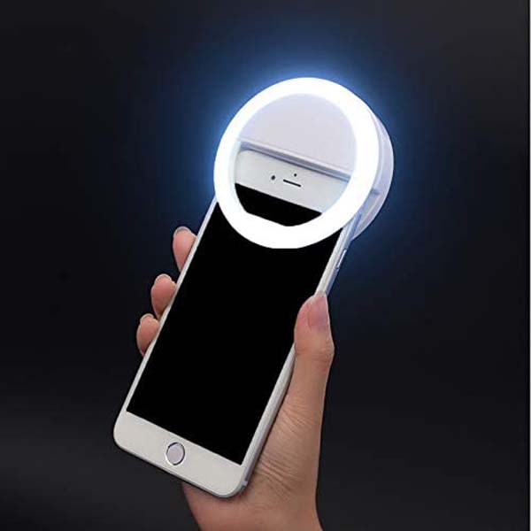 Smart Portable Selfie Ring Light with USB rechargeable Battery"