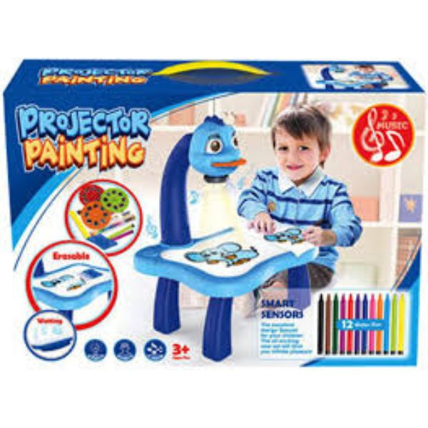 Children Learning Desk Trace and Draw Projector Art Drawing Board Projection Tracing Painting Table Toy Early Educational Gift for Boys Girls Over 3 Year Old"