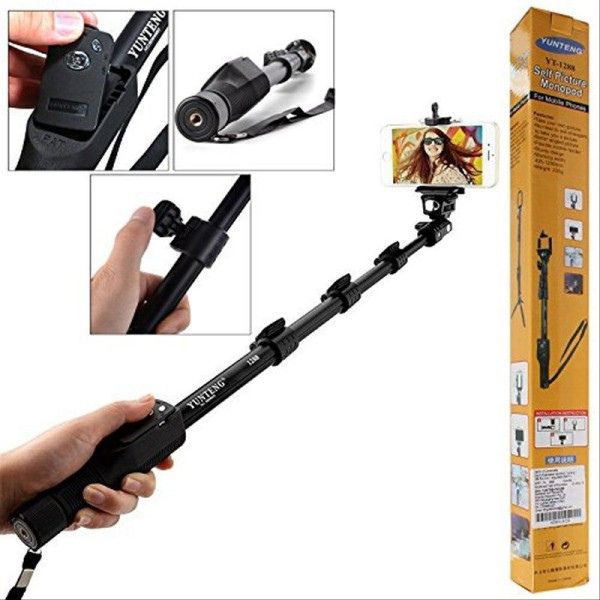 Yunteng Mono-pod YT-1288 Bluetooth Remote Selfie Stick for all Mobile Phones/Cameras"