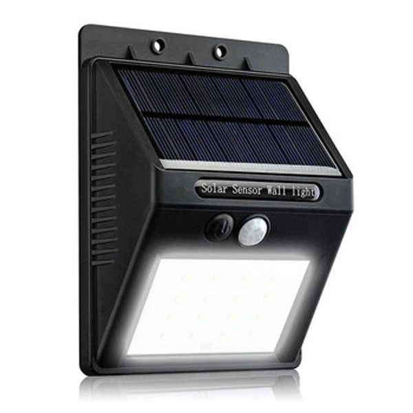Solar Powered LED Wall Light - 20 LED Bulbs for Bright Outdoor Lighting"