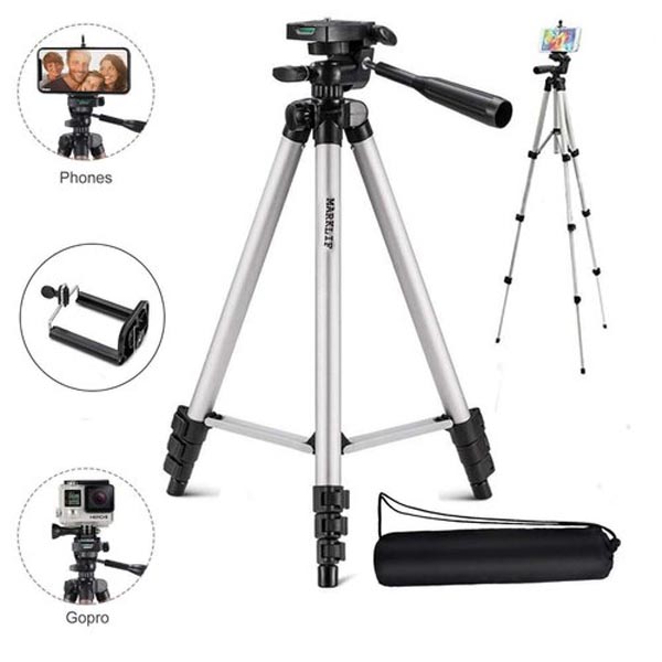 Tripod 3110 Portable Adjustable Camera & Phone Stand Mobile Phone Stand Holder"